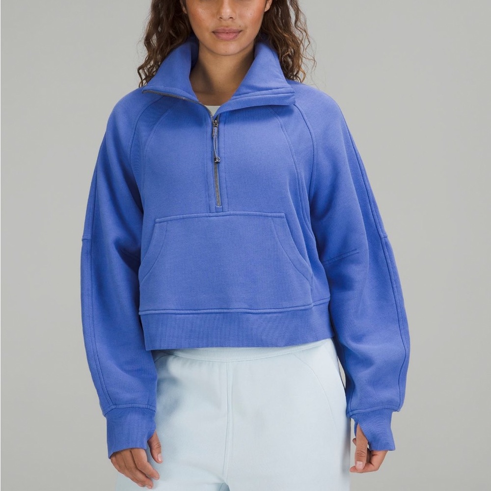 ☀️Lululemon Scuba Oversized Funnel-Neck Half Zip wild indigo☀️